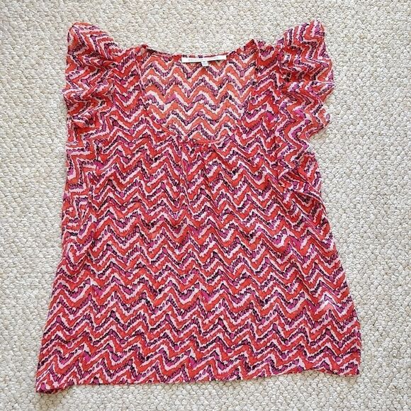 Collective Concepts chevron print blouse S - Picture 6 of 7